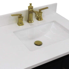 Load image into Gallery viewer, Bellaterra Home Vanity BellaTerra Home 37&quot; Single vanity in Blue finish with White quartz and rectangle sink- Right door/Right sink 400800-37R-BU-WERR