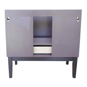 Bellaterra Home Vanity BellaTerra Home 37" Single vanity in Cappuccino finish with Black Galaxy top and Oval Sink 400503-CP-BGO