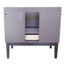 Load image into Gallery viewer, Bellaterra Home Vanity BellaTerra Home 37&quot; Single vanity in Cappuccino finish with Gray granite top and Oval Sink 400503-CP-GYO