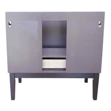 Load image into Gallery viewer, Bellaterra Home Vanity BellaTerra Home 37&quot; Single vanity in Cappuccino finish with Gray granite top top and Round Sink 400503-CP-GYRD