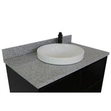 Load image into Gallery viewer, Bellaterra Home Vanity BellaTerra Home 37&quot; Single vanity in Cappuccino finish with Gray granite top top and Round Sink 400503-CP-GYRD