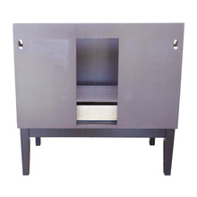 Load image into Gallery viewer, Bellaterra Home Vanity BellaTerra Home 37&quot; Single vanity in Cappuccino finish with White Carrara top and Rectangle Sink  400503-CP-WMR