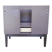Load image into Gallery viewer, Bellaterra Home Vanity BellaTerra Home 37&quot; Single vanity in Cappuccino finish with White Quartz top and Oval Sink  400503-CP-WEO