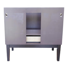 Load image into Gallery viewer, Bellaterra Home Vanity BellaTerra Home 37&quot; Single vanity in Cappuccino finish with White Quartz top and Round Sink 400503-CP-WERD