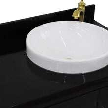 Load image into Gallery viewer, Bellaterra Home Vanity BellaTerra Home 37&quot; Single vanity in Dark Gray finish with Black galaxy and round sink- Right door/Right sink 400800-37R-DG-BGRDR