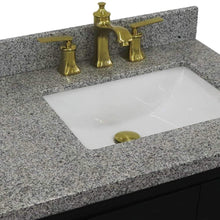 Load image into Gallery viewer, Bellaterra Home Vanity BellaTerra Home 37&quot; Single vanity in Dark Gray finish with Gray granite and rectangle sink- Right door/Right sink 400800-37R-DG-GYRR
