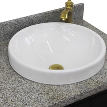 Load image into Gallery viewer, Bellaterra Home Vanity BellaTerra Home 37&quot; Single vanity in Dark Gray finish with Gray granite and round sink- Right door/Right sink 400800-37R-DG-GYRDR