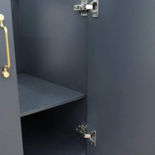 Load image into Gallery viewer, Bellaterra Home Vanity BellaTerra Home 37&quot; Single vanity in Dark Gray finish with White quartz and round sink- Right door/Right sink 400800-37R-DG-WERDR