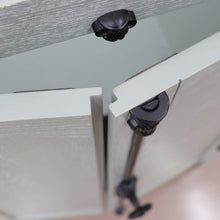 Load image into Gallery viewer, Bellaterra Home Vanity BellaTerra Home 37&quot; Single vanity in Gray Ash finish with Black galaxy top and oval sink - Right doors/Right sink 400100-37R-GYA-BGO