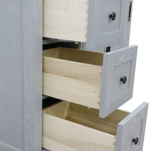 Load image into Gallery viewer, Bellaterra Home Vanity BellaTerra Home 37&quot; Single vanity in Gray Ash finish with Gray granite top and oval sink - Right doors/Right sink 400100-37R-GYA-GYO