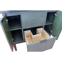 Load image into Gallery viewer, Bellaterra Home Vanity BellaTerra Home 37&quot; Single vanity in Linen Gray finish with Black Galaxy top and Rectangle Sink 400501-LY-BGR