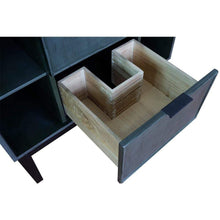 Load image into Gallery viewer, Bellaterra Home Vanity BellaTerra Home 37&quot; Single vanity in Linen Gray finish with Black Galaxy top and Rectangle Sink 400502-LY-BGR