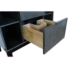 Load image into Gallery viewer, Bellaterra Home Vanity BellaTerra Home 37&quot; Single vanity in Linen Gray finish with Black Galaxy top and Rectangle Sink 400502-LY-BGR