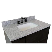 Load image into Gallery viewer, Bellaterra Home Vanity BellaTerra Home 37&quot; Single vanity in Linen Gray finish with Gray granite top and Rectangle Sink 400501-LY-GYR