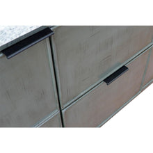 Load image into Gallery viewer, Bellaterra Home Vanity BellaTerra Home 37&quot; Single vanity in Linen Gray finsih with White Quartz top and rectangle sink 400501-LY-WER
