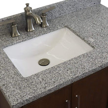 Load image into Gallery viewer, Bellaterra Home Vanity BellaTerra Home 37&quot; Single vanity in Walnut finish with Gray granite and rectangle sink- Left door/Left sink 400901-37L-WA-GYRL