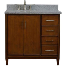 Load image into Gallery viewer, Bellaterra Home Vanity BellaTerra Home 37&quot; Single vanity in Walnut finish with Gray granite and rectangle sink- Left door/Left sink 400901-37L-WA-GYRL