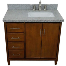 Load image into Gallery viewer, Bellaterra Home Vanity BellaTerra Home 37&quot; Single vanity in Walnut finish with Gray granite and rectangle sink- Right door/Right sink 400901-37R-WA-GYRR