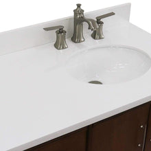 Load image into Gallery viewer, Bellaterra Home Vanity BellaTerra Home 37&quot; Single vanity in Walnut finish with White quartz and oval sink- Right door/Right sink 400901-37R-WA-WEOR