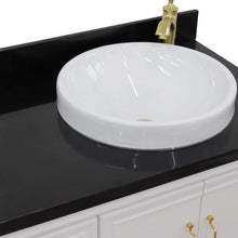 Load image into Gallery viewer, Bellaterra Home Vanity BellaTerra Home 37&quot; Single vanity in White finish with Black galaxy and round sink- Right door/Right sink 400800-37R-WH-BGRDR