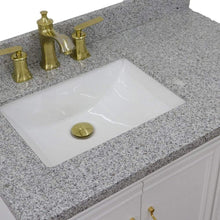 Load image into Gallery viewer, Bellaterra Home Vanity BellaTerra Home 37&quot; Single vanity in White finish with Gray granite and rectangle sink- Left door/Left sink 400800-37L-WH-GYRL
