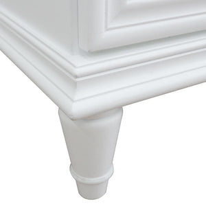 Bellaterra Home Vanity BellaTerra Home 37" Single vanity in White finish with Gray granite and round sink- Left door/Left sink 400800-37L-WH-GYRDL