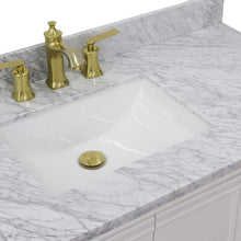 Load image into Gallery viewer, Bellaterra Home Vanity BellaTerra Home 37&quot; Single vanity in White finish with White Carrara and rectangle sink- Left door/Left sink 400800-37L-WH-WMRL