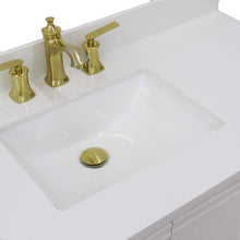 Load image into Gallery viewer, Bellaterra Home Vanity BellaTerra Home 37&quot; Single vanity in White finish with White quartz and rectangle sink- Left door/Left sink 400800-37L-WH-WERL