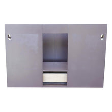 Load image into Gallery viewer, Bellaterra Home Vanity BellaTerra Home 37&quot; Single wall mount vanity in Cappuccino finish with Black Galaxy top and Rectangle Sink 400503-CAB-CP-BGR