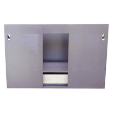 Load image into Gallery viewer, Bellaterra Home Vanity BellaTerra Home 37&quot; Single wall mount vanity in Cappuccino finish with Black Galaxy top and Round Sink 400503-CAB-CP-BGRD