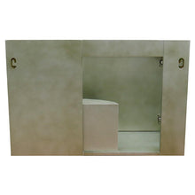 Load image into Gallery viewer, Bellaterra Home Vanity BellaTerra Home 37&quot; Single wall mount vanity in Linen Brown finish with Black Galaxy top and Oval Sink 400500-CAB-LN-BGO