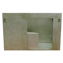 Load image into Gallery viewer, Bellaterra Home Vanity BellaTerra Home 37&quot; Single wall mount vanity in Linen Brown finish with Black Galaxy top and Rectangle Sink 400500-CAB-LN-BGR