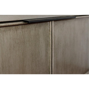 Bellaterra Home Vanity BellaTerra Home 37" Single wall mount vanity in Linen Brown finish with Black Galaxy top and Rectangle Sink 400500-CAB-LN-BGR
