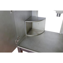 Load image into Gallery viewer, Bellaterra Home Vanity BellaTerra Home 37&quot; Single wall mount vanity in Linen Brown finish with Black Galaxy top and Rectangle Sink 400500-CAB-LN-BGR