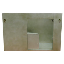 Load image into Gallery viewer, Bellaterra Home Vanity BellaTerra Home 37&quot; Single wall mount vanity in Linen Brown finish with Black Galaxy top and Round Sink 400500-CAB-LN-BGRD