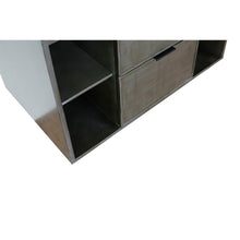 Load image into Gallery viewer, Bellaterra Home Vanity BellaTerra Home 37&quot; Single wall mount vanity in Linen Gray finish with Black Galaxy top and Round Sink 400502-CAB-LY-BGRD