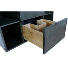 Load image into Gallery viewer, Bellaterra Home Vanity BellaTerra Home 37&quot; Single wall mount vanity in Linen Gray finish with Black Galaxy top and Round Sink 400502-CAB-LY-BGRD
