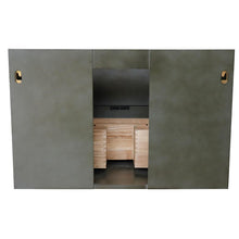 Load image into Gallery viewer, Bellaterra Home Vanity BellaTerra Home 37&quot; Single wall mount vanity in Linen Gray finish with Black Galaxy top and Round Sink 400502-CAB-LY-BGRD