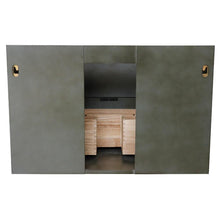 Load image into Gallery viewer, Bellaterra Home Vanity BellaTerra Home 37&quot; Single wall mount vanity in Linen Gray finish with White Quartz top and Round Sink 400501-CAB-LY-WERD