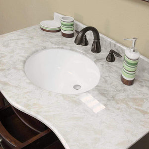 Bellaterra Home Vanity BellaTerra Home 38.2 in Single Sink Vanity-Wood-Walnut 203045
