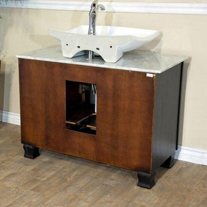 Bellaterra Home Vanity BellaTerra Home 40 in Single sink vanity-dark mahogany 604023A