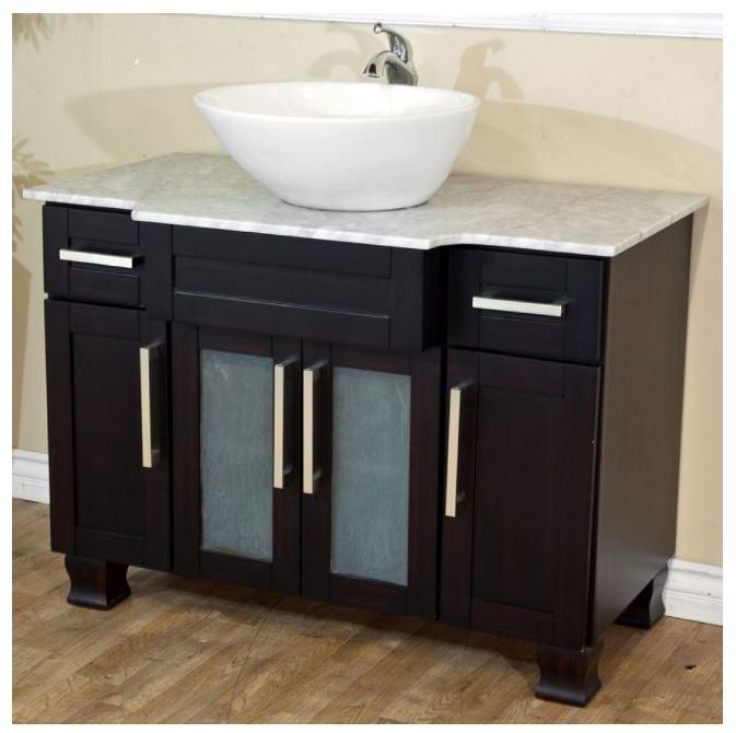 Bellaterra Home Vanity BellaTerra Home 40 in Single sink vanity-dark mahogany 604023C