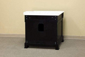 Bellaterra Home Vanity BellaTerra Home 42 in Single Sink Vanity-Wood-Espresso 205042-ES
