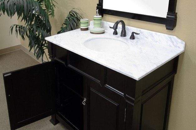 Bellaterra Home Vanity BellaTerra Home 42 in Single Sink Vanity-Wood-Espresso 205042-ES