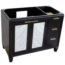 Load image into Gallery viewer, Bellaterra Home Vanity BellaTerra Home 42&quot; Single sink vanity in Black finish - Left door- Cabinet only 400990-42L-BL