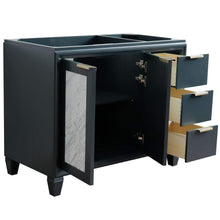 Load image into Gallery viewer, Bellaterra Home Vanity BellaTerra Home 42&quot; Single sink vanity in Dark Gray finish - Left door- Cabinet only 400990-42L-DG