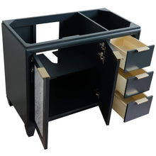 Load image into Gallery viewer, Bellaterra Home Vanity BellaTerra Home 42&quot; Single sink vanity in Dark Gray finish - Left door- Cabinet only 400990-42L-DG