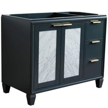 Load image into Gallery viewer, Bellaterra Home Vanity BellaTerra Home 42&quot; Single sink vanity in Dark Gray finish - Left door- Cabinet only 400990-42L-DG