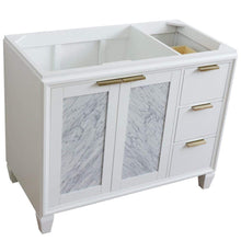 Load image into Gallery viewer, Bellaterra Home Vanity BellaTerra Home 42&quot; Single sink vanity in White finish - Left door- Cabinet only 400990-42L-WH