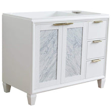 Load image into Gallery viewer, Bellaterra Home Vanity BellaTerra Home 42&quot; Single sink vanity in White finish - Left door- Cabinet only 400990-42L-WH